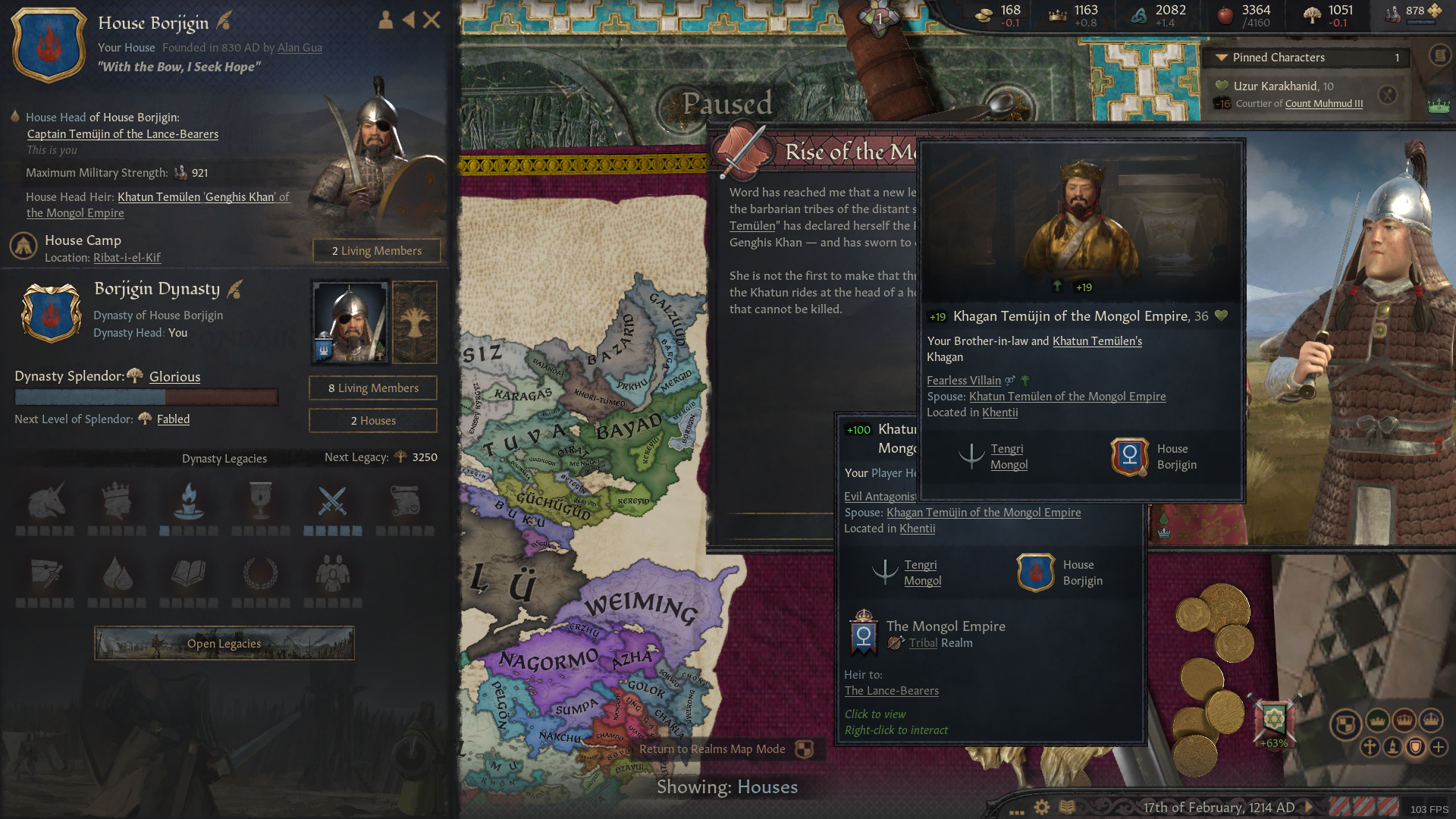 Playing as an adventurer Temüjin, a clone Temüjin spawns, but my